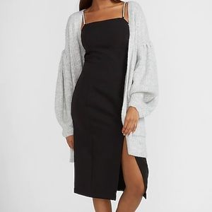 Pearl Strap Square Neck Sheath Dress